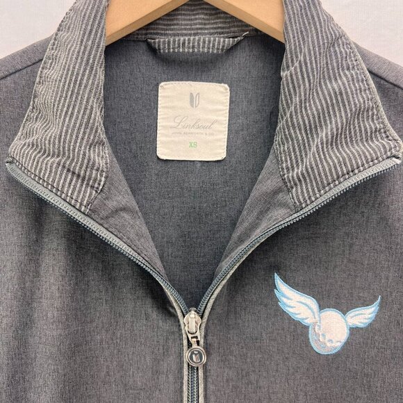 Linksoul 18 Birdies John Ashworth Golf Full Zip Jacket Size XS - Picture 5 of 9